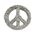 ***XLarge Driftwood Peace Sign (WHITEWASH) - 30" x 30"