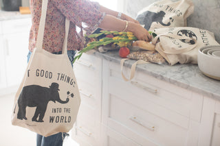 Put Good Things Into the World Canvas Tote
