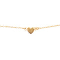 ***Gold Plated Brass Anklet with Heart