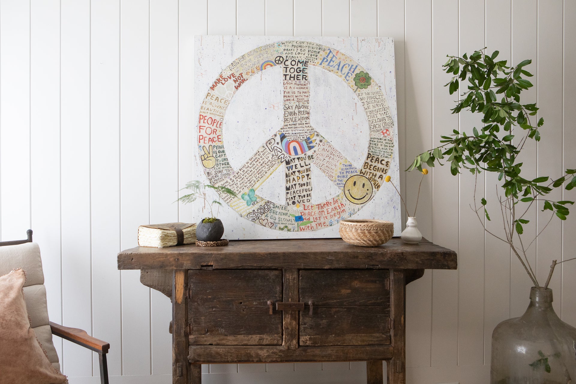Choose Peace - White - Art Print