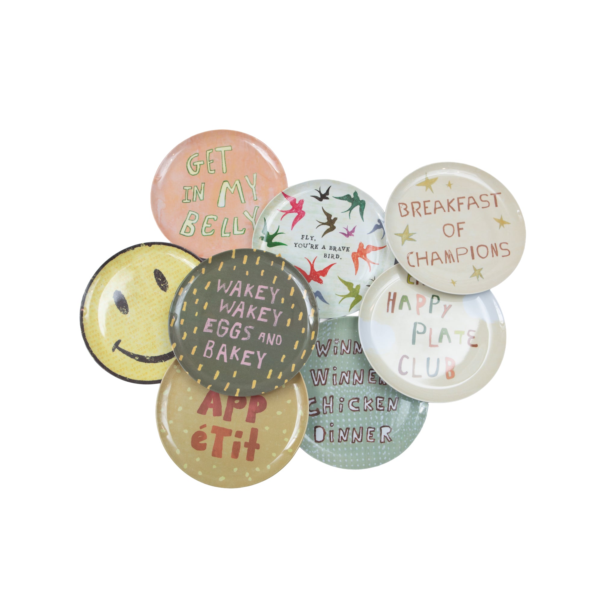 Happy Plate Melamine Plates