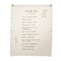 To Do List Canvas Wall Hanging 31.5" x 40"