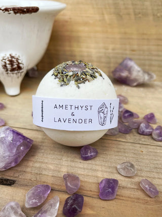 Amethyst & Lavender Bath Bombs