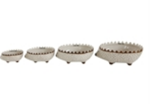 Hand-Painted Hedgehog Measuring Cups, Set of 4