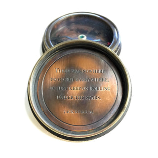 Jack Kerouac Compass with Leather Pouch