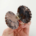 Calacatta Seashell Claw Clip, Small