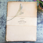 ***9"x13.5" Handmade Cotton Paper Bundle - Wheat