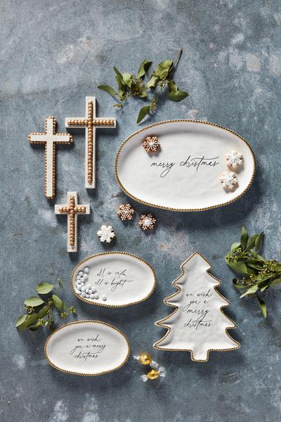 **Gold Bead Sentiment Plate