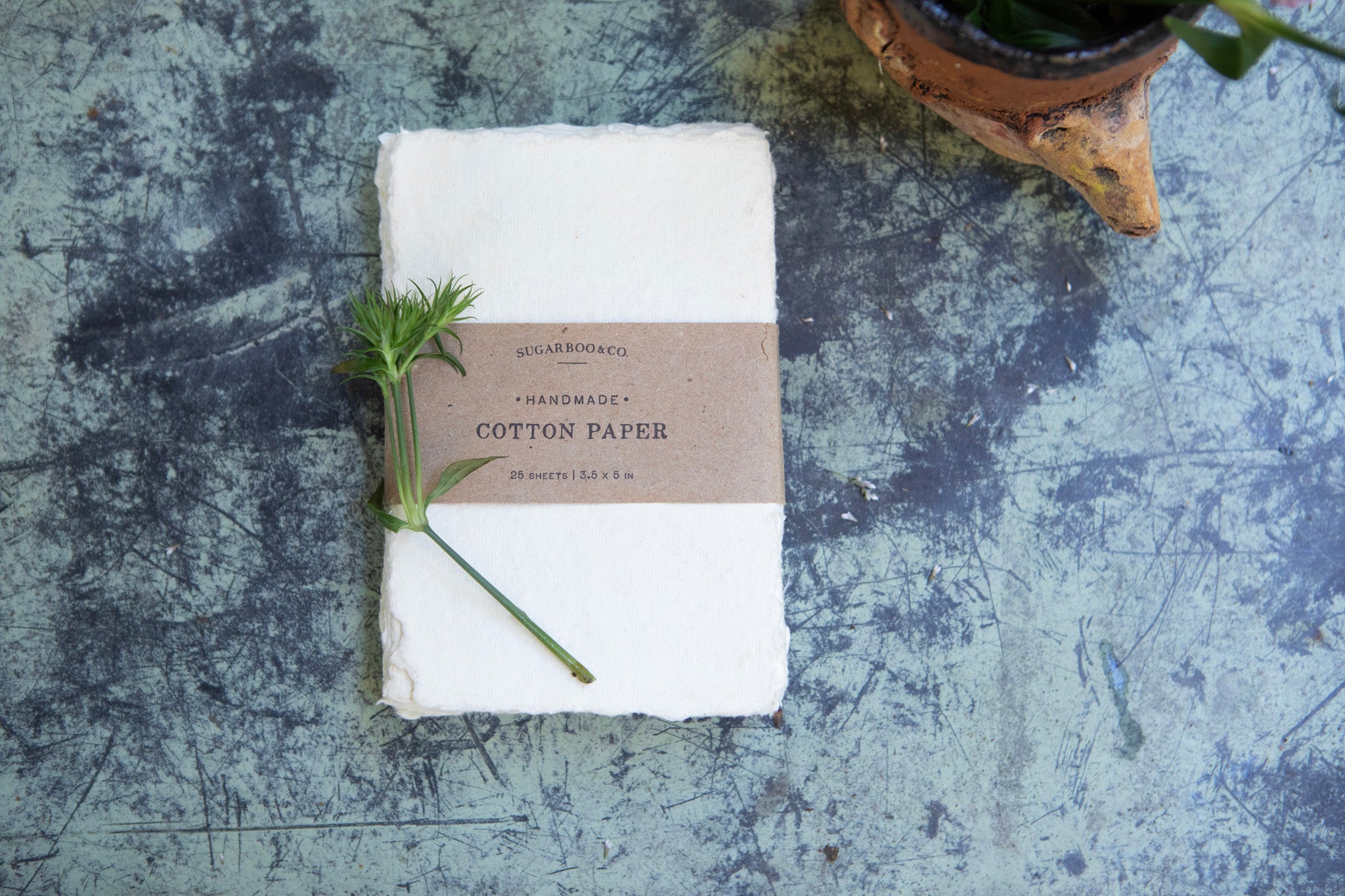 4"x6" Handmade Cotton Paper Bundle - Cream