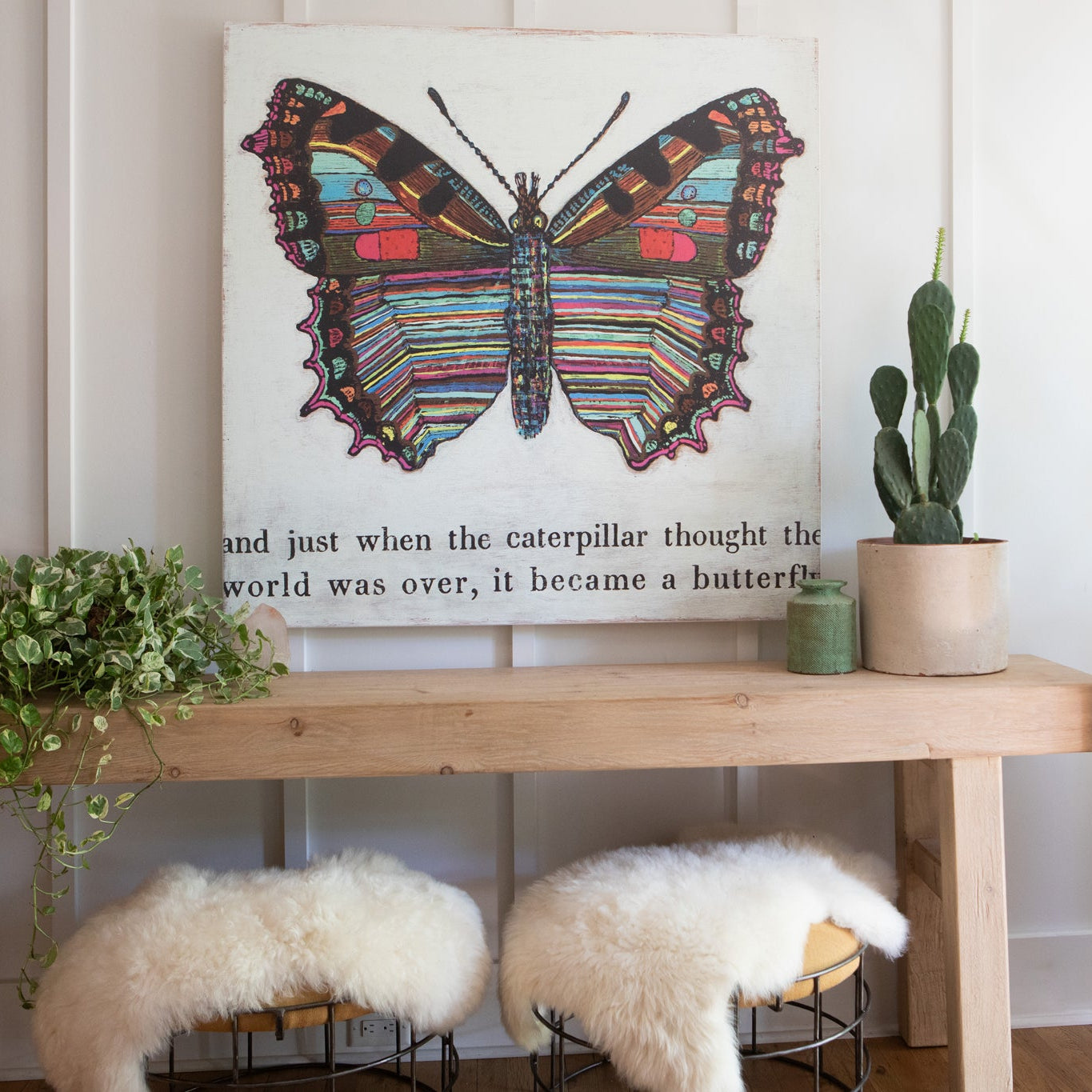 Butterfly Art Print (Gallery Wrap)