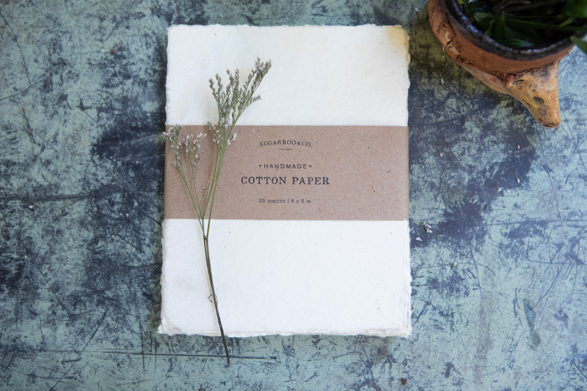 6"x8" Handmade Cotton Paper Bundle - Cream