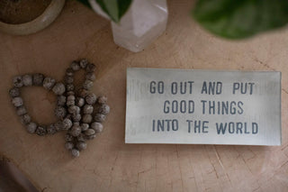 Good Things Small Rectangle Decoupage Plate 8.5" x 4"