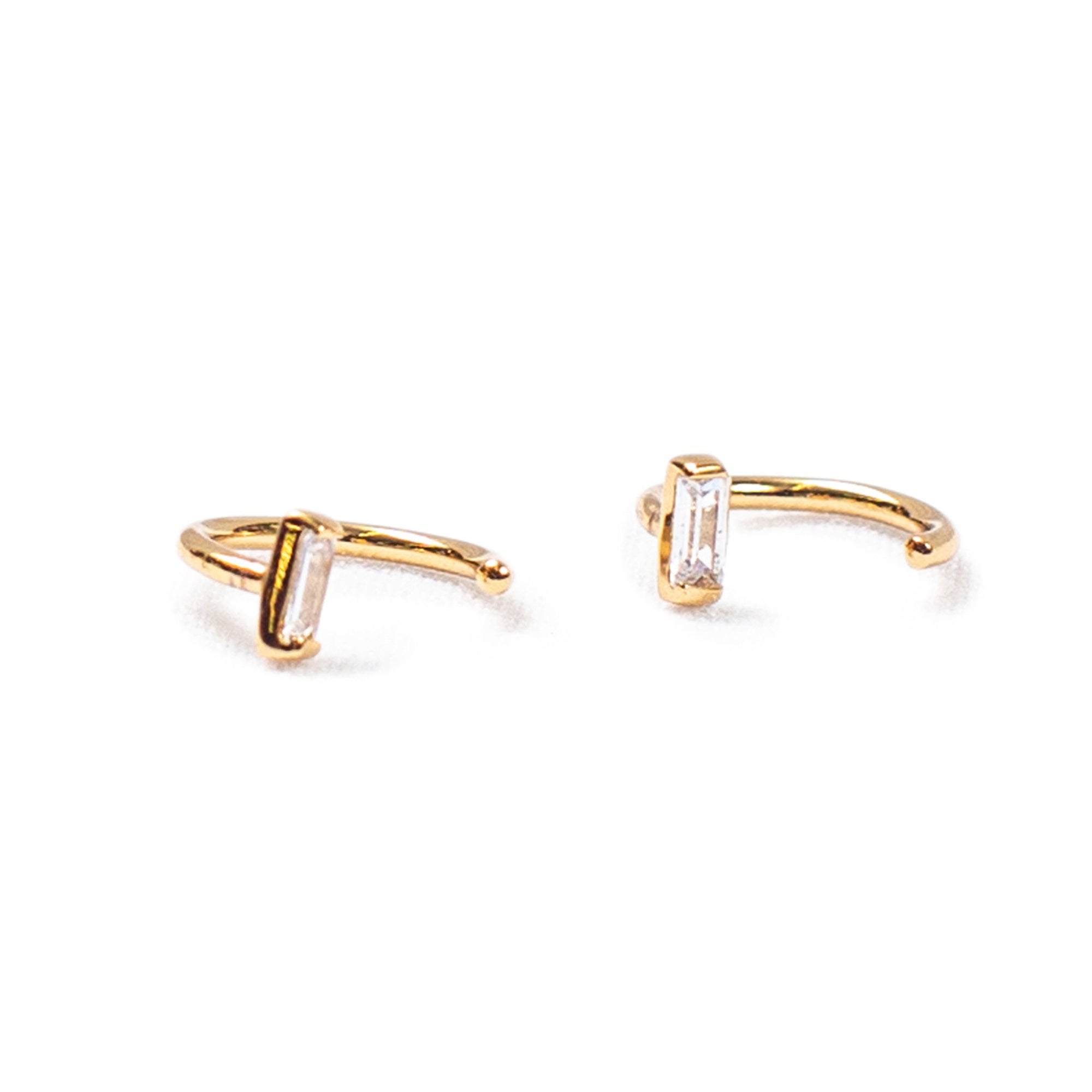 Half Circle Huggie Earrings