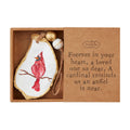 Hand-Painted Oyster Shell Ornament w Jute Hanger