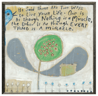 Two Ways to Live (Grey Wood) - Art Print
