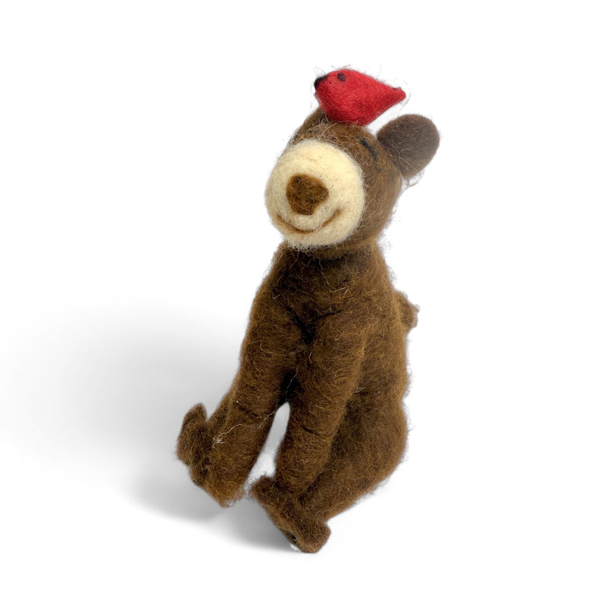 Brown Bear with Red Bird - Sleuth of Bears