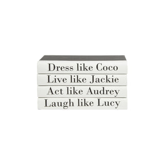 4 Vol. Book Stack - "Act Like Audrey..."