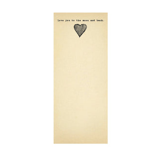 Paper - Heart to the Moon Skinny Notepad