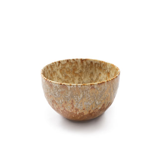 ***Small Speckled Ceramic Ochre Bowl 4.5" x 4.5"