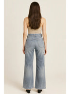 High Waisted Wide Leg Jean, Light