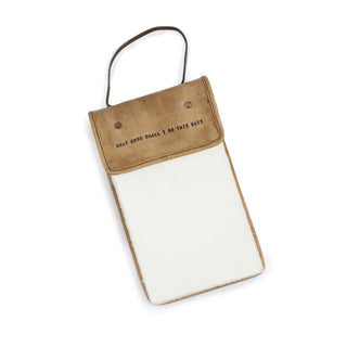 ***What Good Shall I Do This Day Hanging Leather Journal