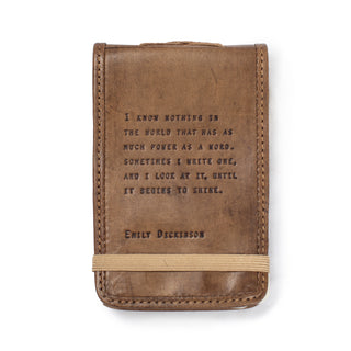 ***Mini Emily Dickinson Leather Journal - 4"x6"