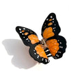 Hand-Painted Monarch Butterfly Claw Hair Clip