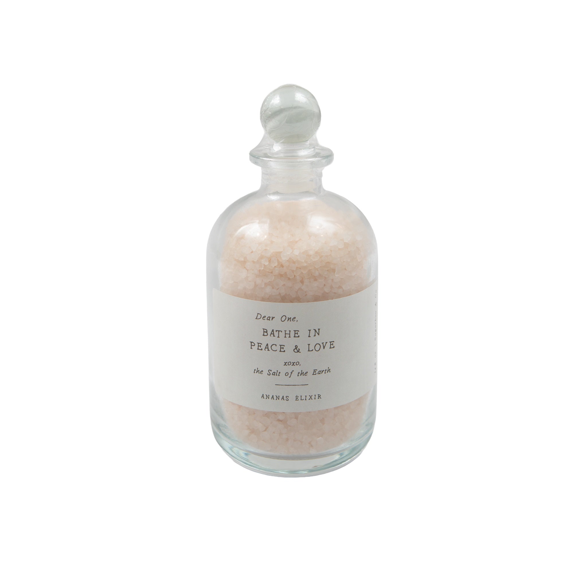 Peace & Love Bath Salt Apothecary Jar