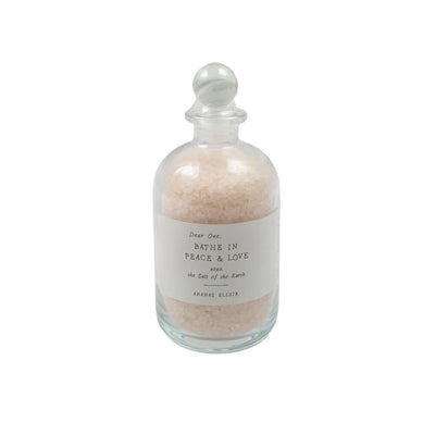 Peace & Love Bath Salt Apothecary Jar