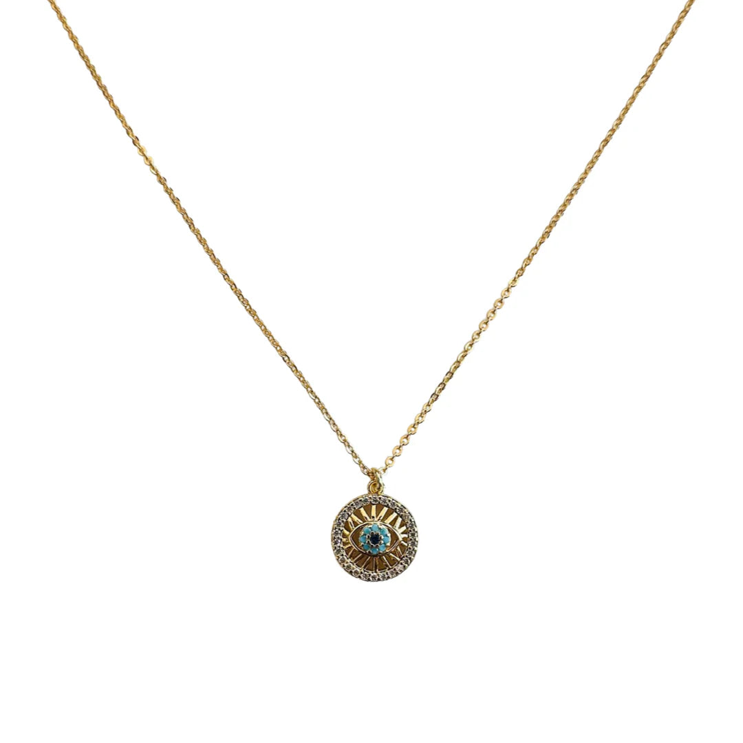 Gold Filled Evil Eye necklace