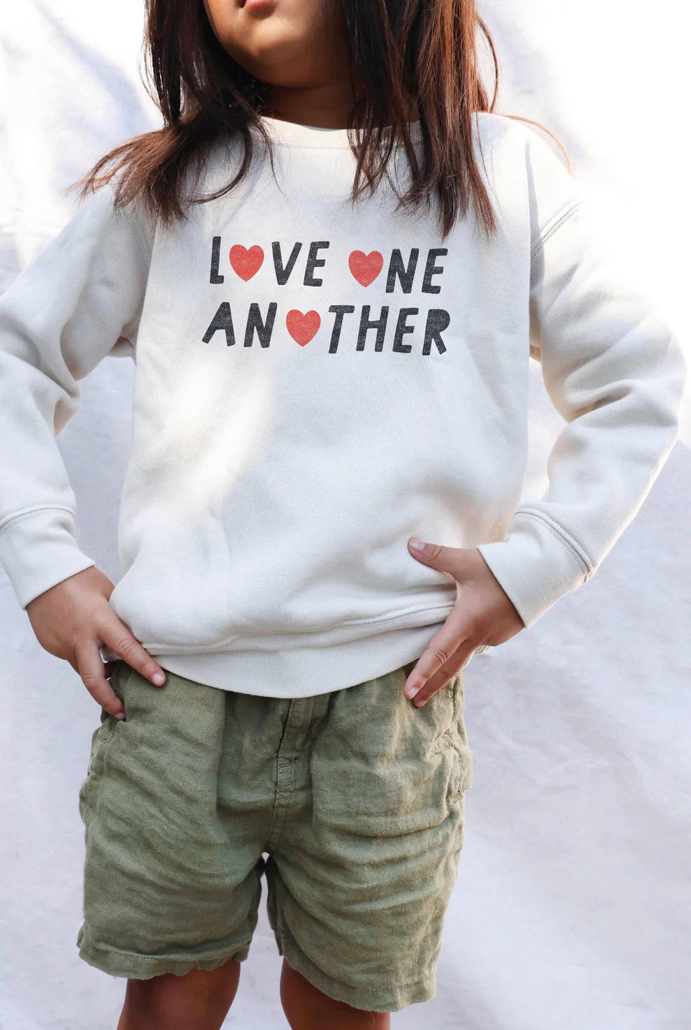 Love One Another Toddler Unisex Graphic Sweatshirt
