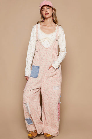 Vintage Washed Sleeveless Denim Overalls