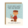 Charlie Who's Around The Tree  - Peanuts Christmas Card
