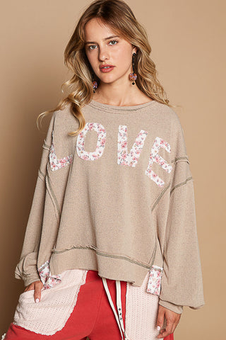 Long Sleeve Love Solid Top