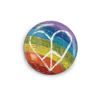 Heart Peace Sign Sugarboo Pin