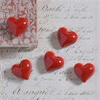 Heart- Glass, Red