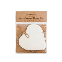 Deckled Heart Tags - Set of 6
