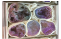 ***Lilac and Blue Half Cut Geodes