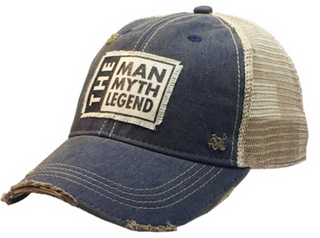 The Man, The Myth, The Legend Hat in Navy Blue