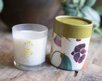 Yellow Pansy Flower Flora & Fauna Candle