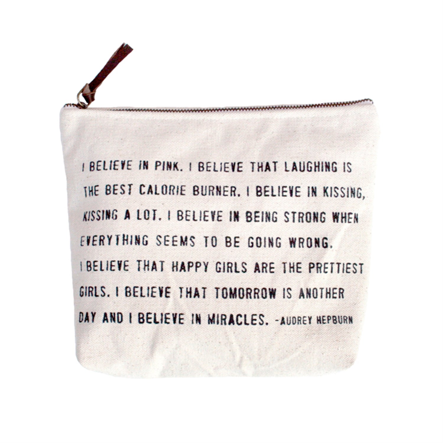 Cosmetic Case Accessory Pouch Audrey Hepburn Quote Audrey 