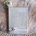 Letter for Sophie Signature Leather Journal - Stone