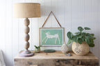 Girl Dog Art Poster
