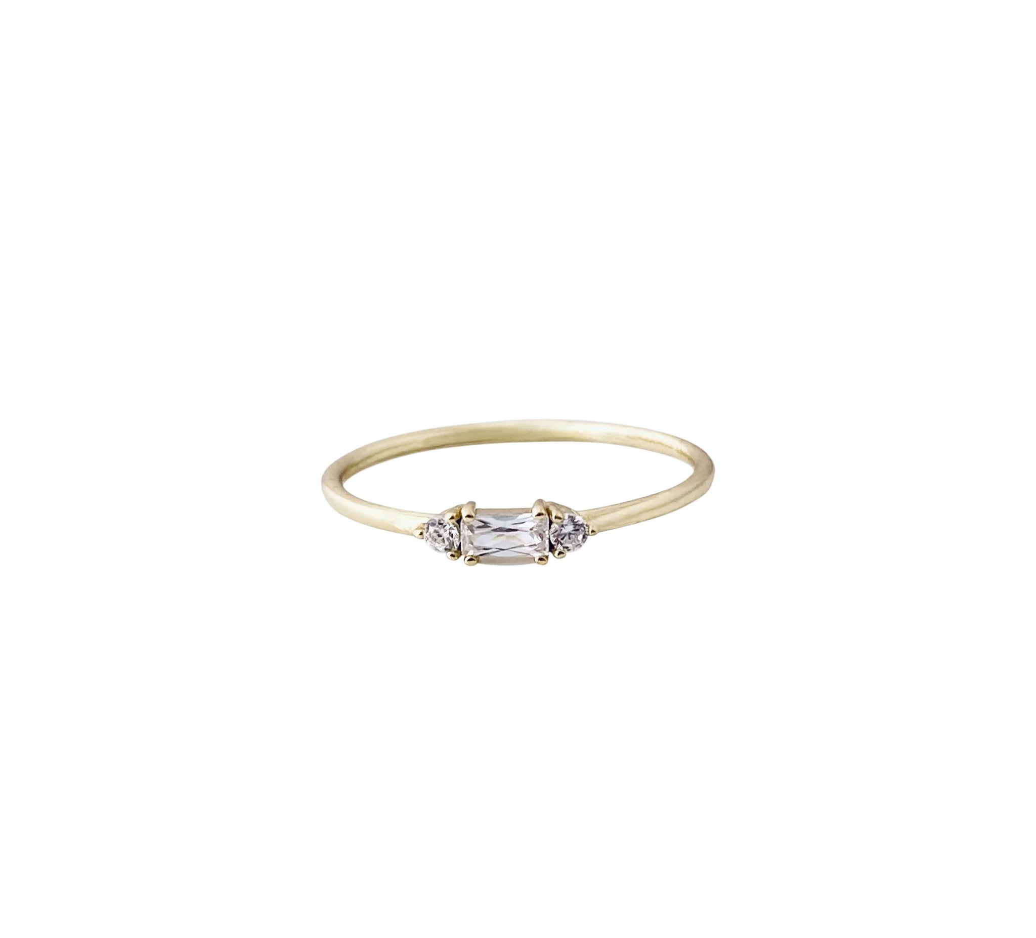 Rectangle Baguette Ring