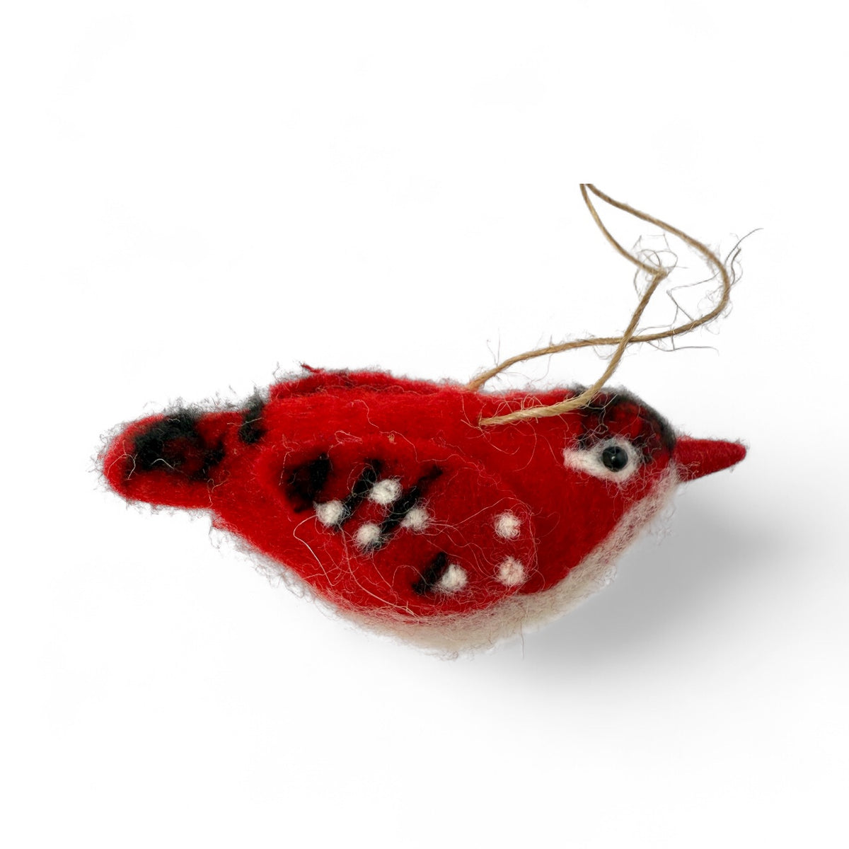 Red Bird Ornament - Felt Friendly Flock