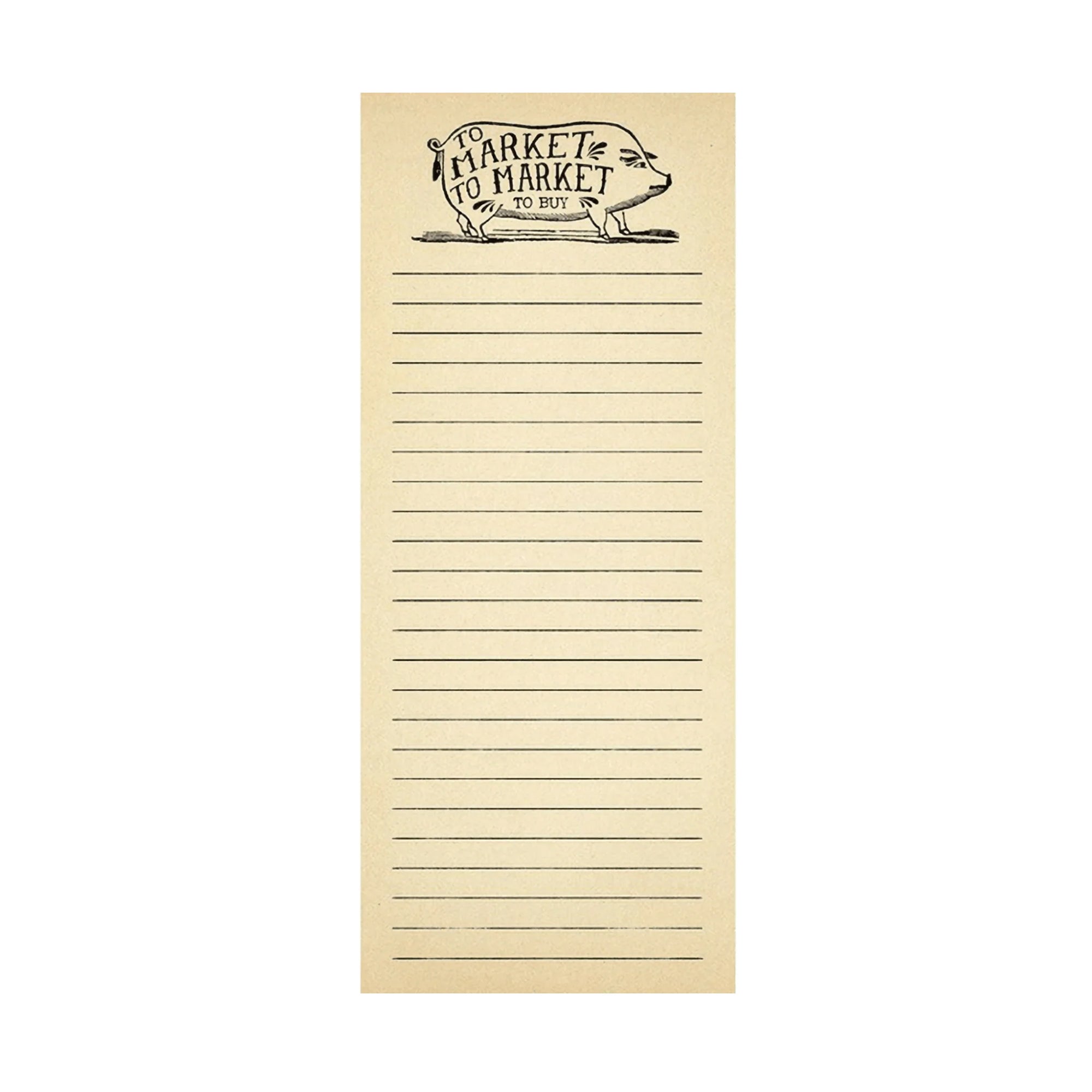 ***To Market - Skinny Notepad