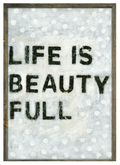 Polka Life (Grey Wood) - Art Print