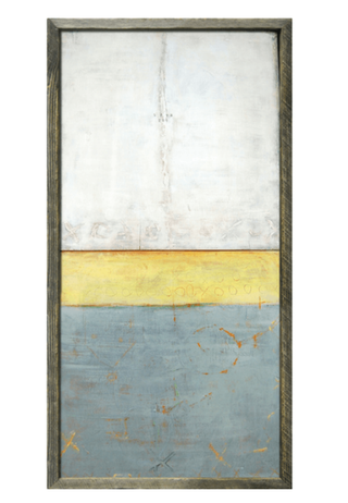 Love You (Grey Wood) - Art Print