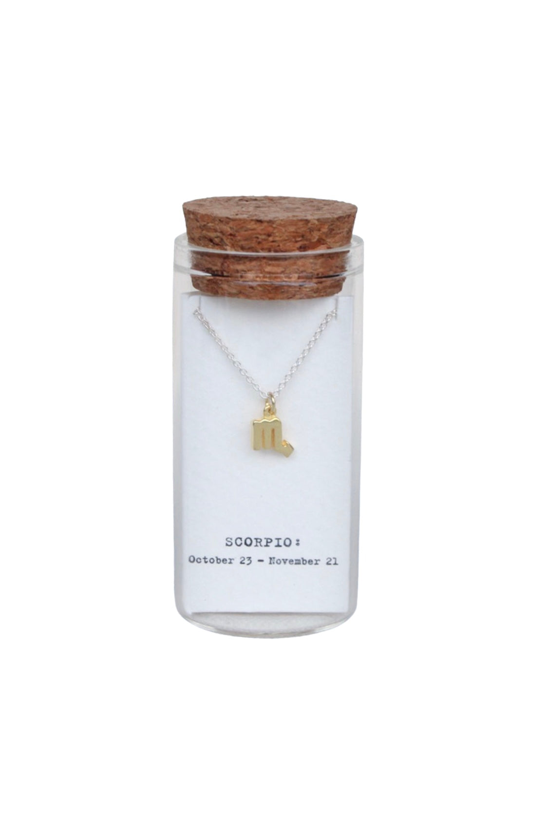 Message in a Bottle - Zodiac Necklace