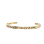 Articles of Love Collection - Brass Cuff